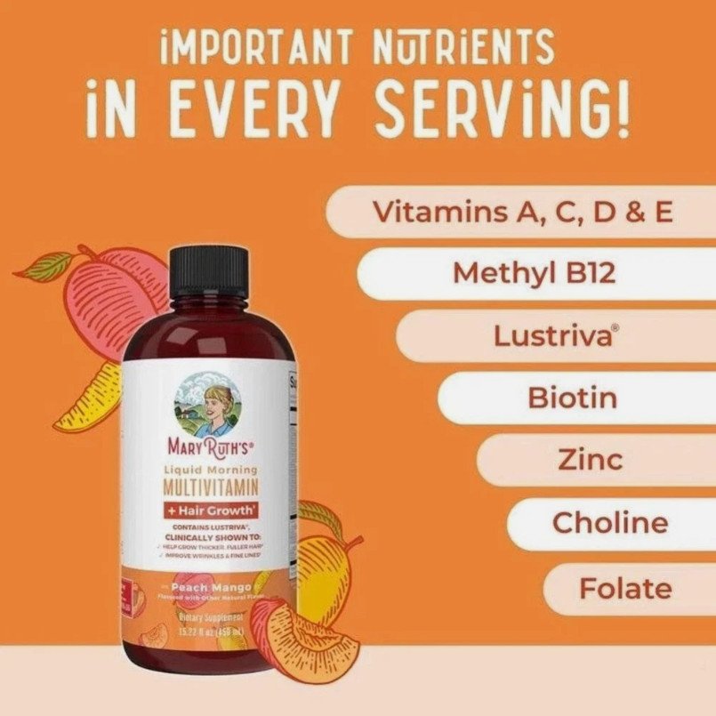 Liquid Multivitamin + Hair Growth | Biotin 10000mcg Without Box hover