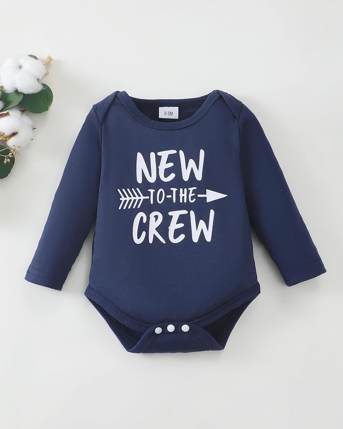 Newborn Baby Boy Fall Clothes, Long Sleeve Letter Printed Rompers Plaid Pants Ha