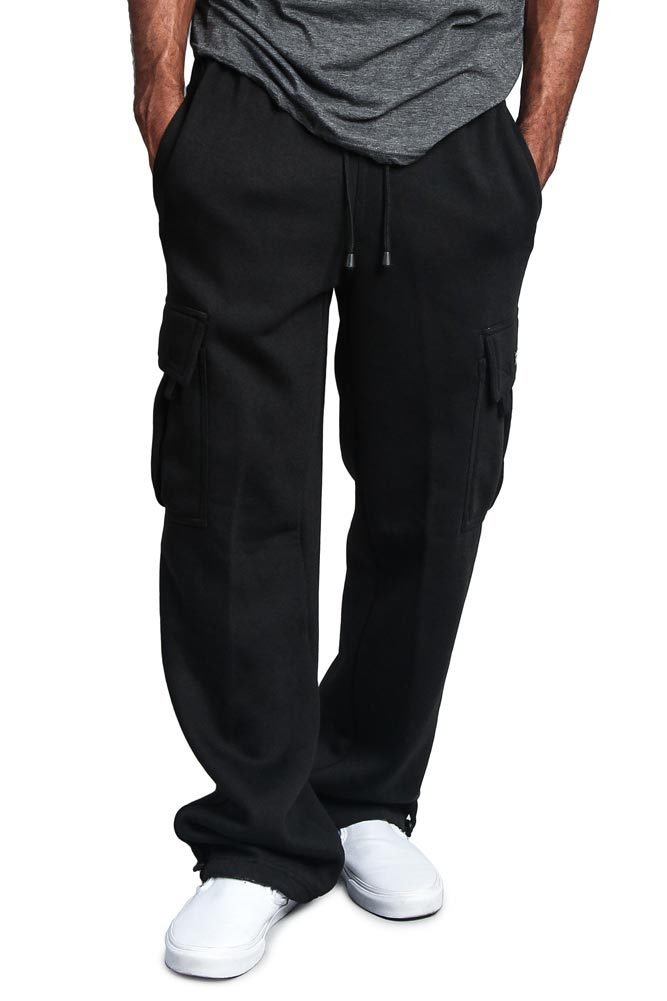 G-Style USA Men's Jogger Heavy Weight Fleece Cargo Pocket Sweat Pants S~6XL-FL77 hover