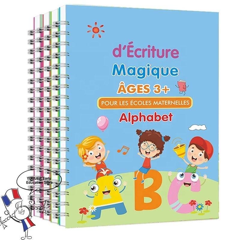French Sank Magic Book Practice Copybook Handwriting Calligraphy Child Printing Books for Kids French Letters Exercise Book hover