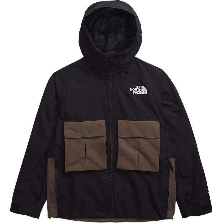 Dragline Outdoor Multi-Pocket Hooded Zipper Fashion Work Waterproof Jacket