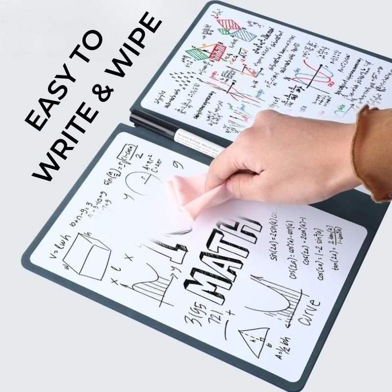 Custom Memo Student Draft Planner Whiteboard Dry Erase Notebook A5 Erasable Notepad hover
