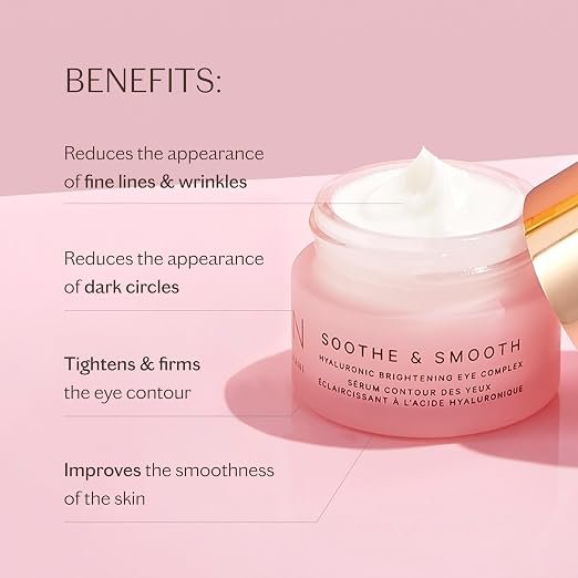 MZ SKIN Soothe & Smooth Eye Cream Complex, Hydrating Brightening Treatment with Tri-Peptides, Hyaluronic Acid and Ceramides To Target Wrinkles & Dark Circles, 0.47 fl oz hover