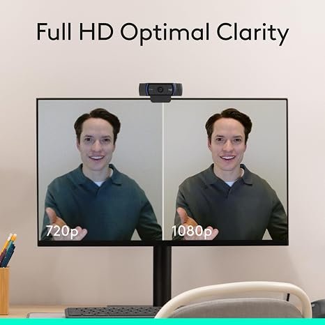Logitech C920x HD Pro PC Webcam Full 1080p/30fps Video - Black | 30fps Video, Clear Audio, Light Correction, Works with Teams, Meet, Zoom, Nintendo Switch 2, Mac, Tablet hover